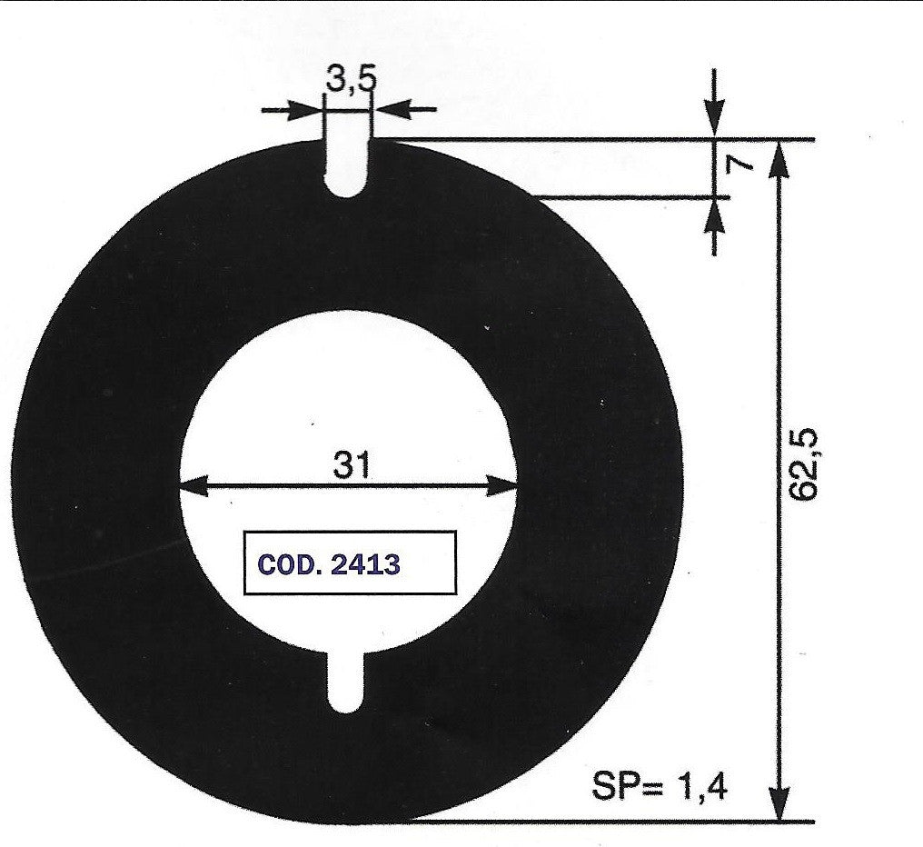AN 2413 WEAR PLATE- JH 01-42443 / JABSCO 4156-0000