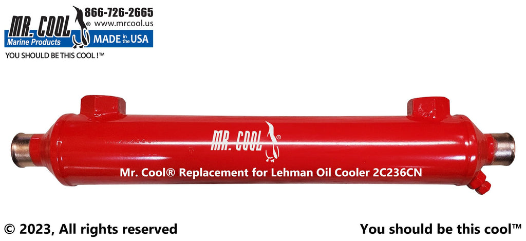 Seastar 2C236 (1/2" Oil) Power Steering Oil Cooler 2x12 Replacement