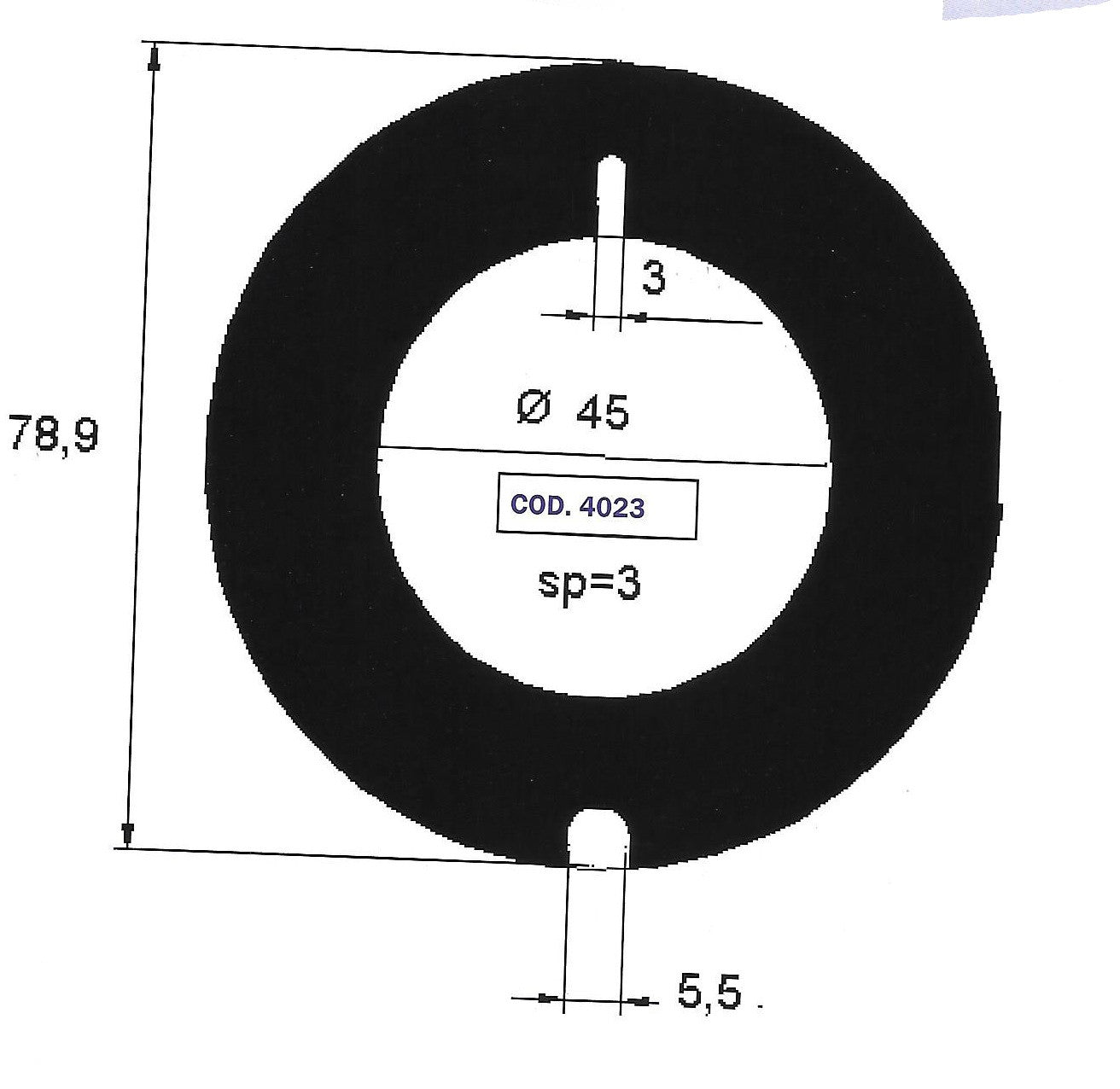 AN 4023 WEAR PLATE
