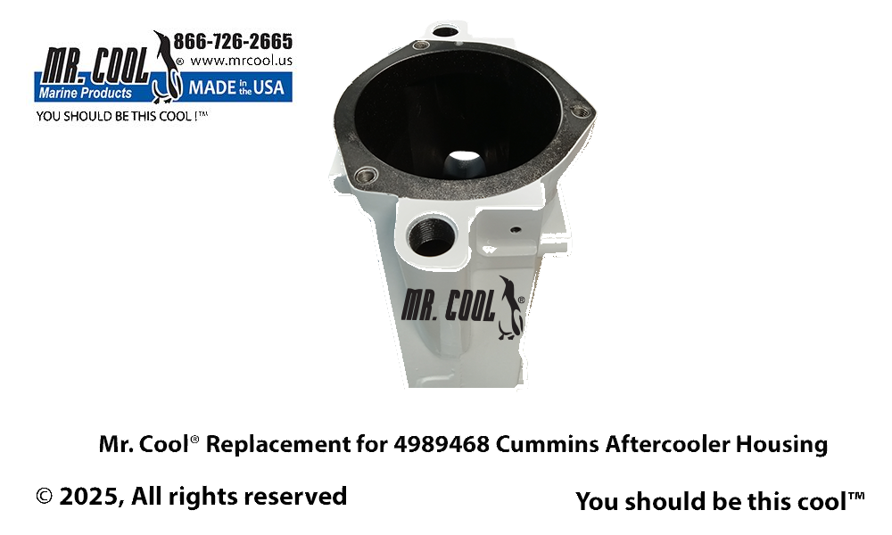 Cummins 4989468 / 3974399 Aftercooler Housing   8.3L C Series