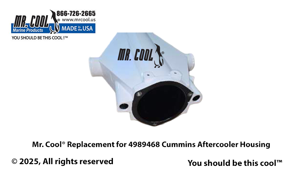 Cummins 4989468 / 3974399 Aftercooler Housing   8.3L C Series