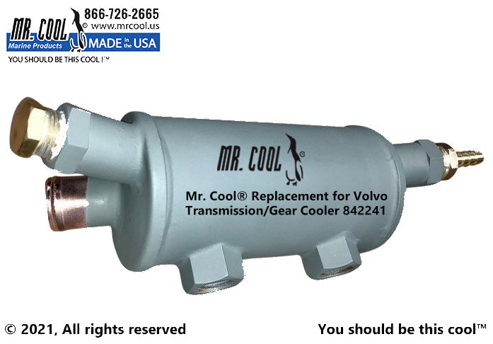MG502 Twin Disc / Volvo Penta Transmission Gear Oil Cooler 842240 / 842241 Replacement