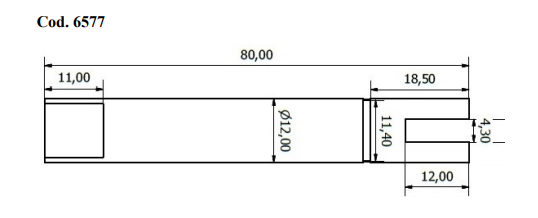 ANCOR SEAWATER PUMP SHAFT AN 6577