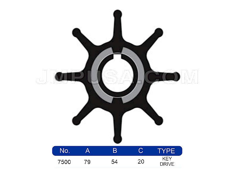 JMP 7500-01 Impeller- NIKKISO F25KBC
