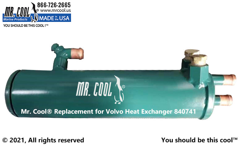 Volvo Penta 2002 & 2003 Heat Exchanger 859360, 840741 Mr COOL Replacement