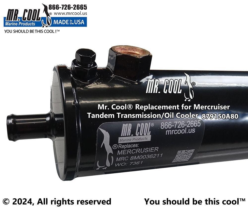 Cummins- Mercruiser 879150A80 Zeus 3000 Horizontal Transmission Oil Cooler Replacement