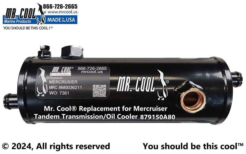 Cummins- Mercruiser 879150A80 Zeus 3000 Horizontal Transmission Oil Cooler Replacement