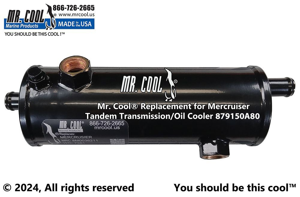 Cummins- Mercruiser 879150A80 Zeus 3000 Horizontal Transmission Oil Cooler Replacement