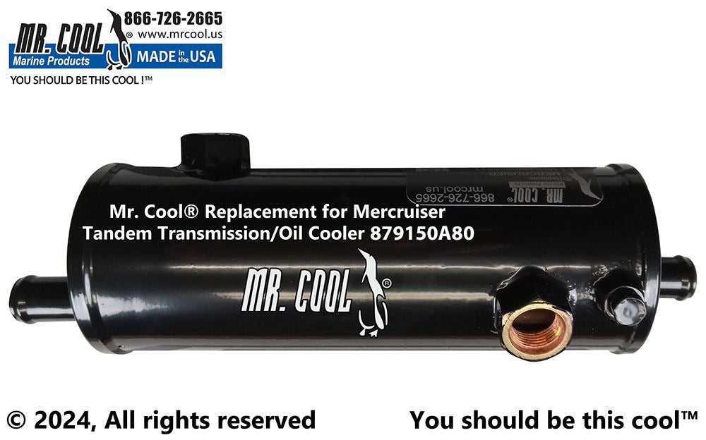 Cummins- Mercruiser 879150A80 Zeus 3000 Horizontal Transmission Oil Cooler Replacement
