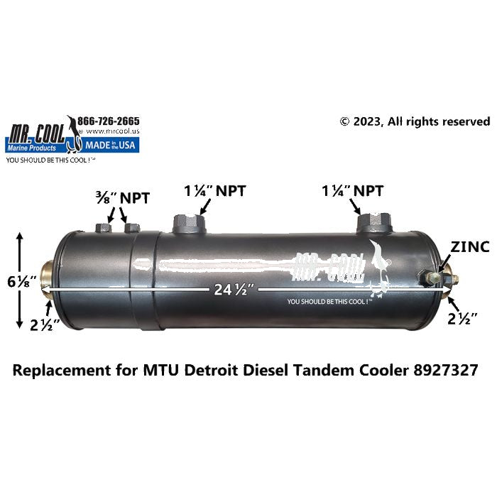 8927327 MTU Detroit Diesel Tandem Cooler