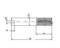 AN 3718 shaft for Volvo Seawater Pump AQAD40 / Shaft 846112