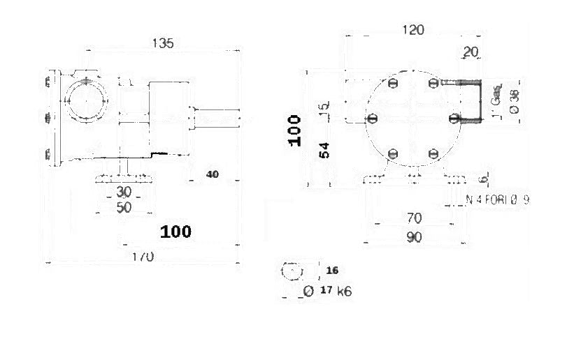 Ancor 3190 Pedestal Pump 1" PM36S Similar to Johnson F7B-8, 10-24572-01 ( JB 52080-2001)