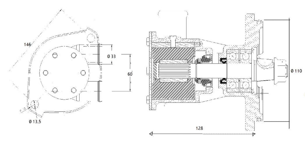 IVECO N45, N67 Seawater Pump 8038182 Replacement- AN 4375-ST155