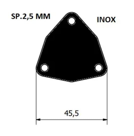 Cover Plate AN 6448 replaces Yanmar 1GM pump cover 128170-42080