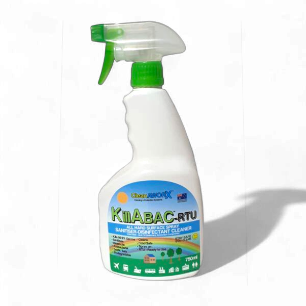 Cleanaworx All Surface Cleaner Disinfectant Killabac RTU 750ml