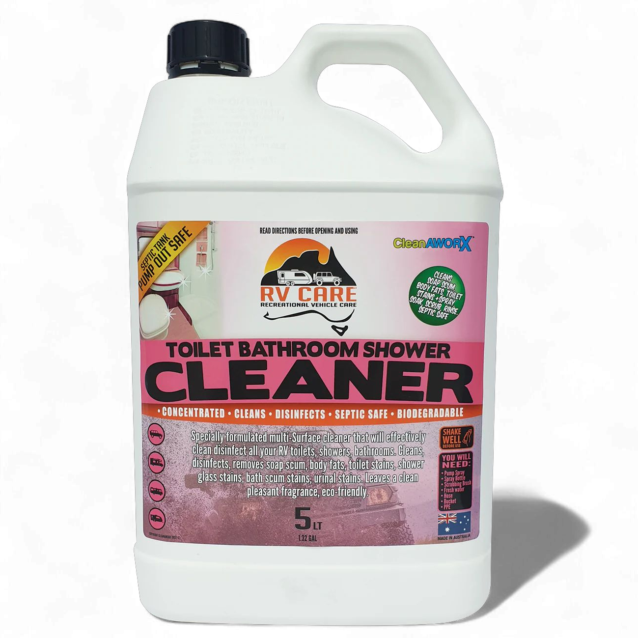 Toilet Shower Bathroom Cleaner Disinfectant 5L