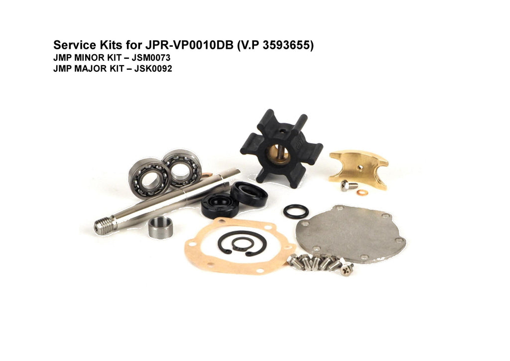 Major Service Kit for Volvo Penta D1/D2 Seawater Pump 3593655 - JSK0092