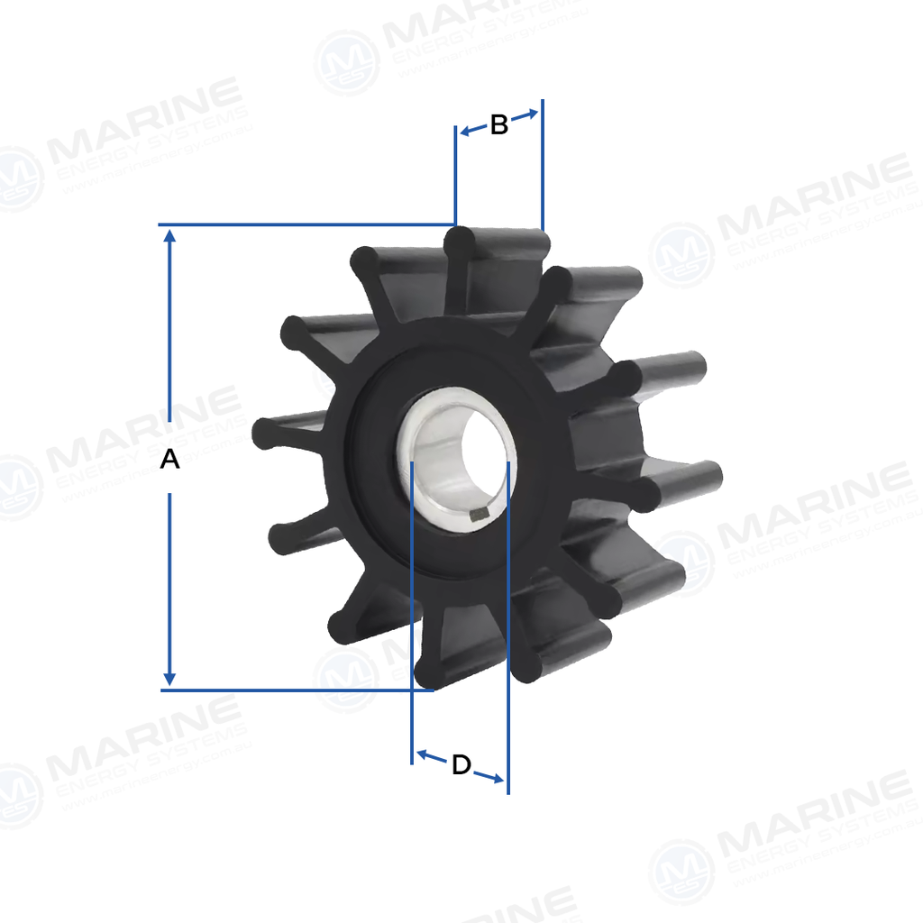 Onan 0132-0498 Seawater Impeller 132-0375 Ancor Replacement AN 3950