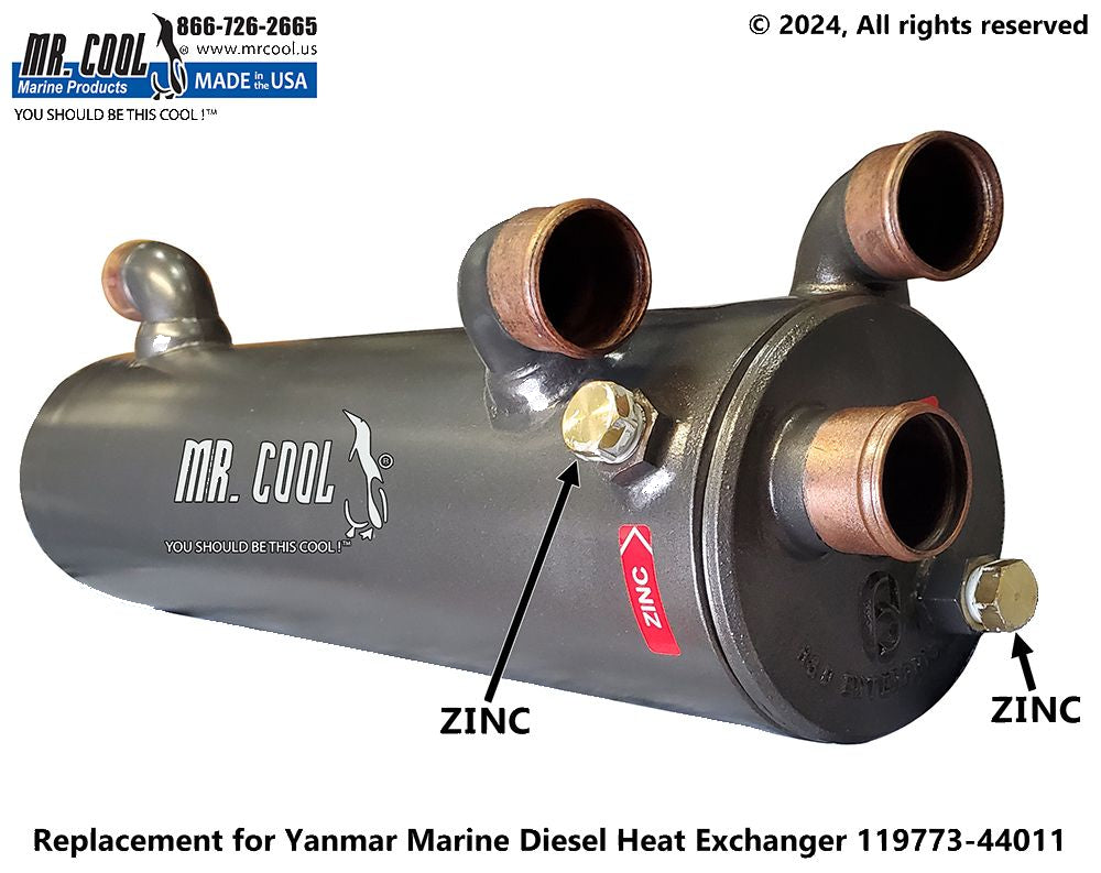 YANMAR 6LPA-STZP2 HEAT EXCHANGER 119773-44010 Replacement