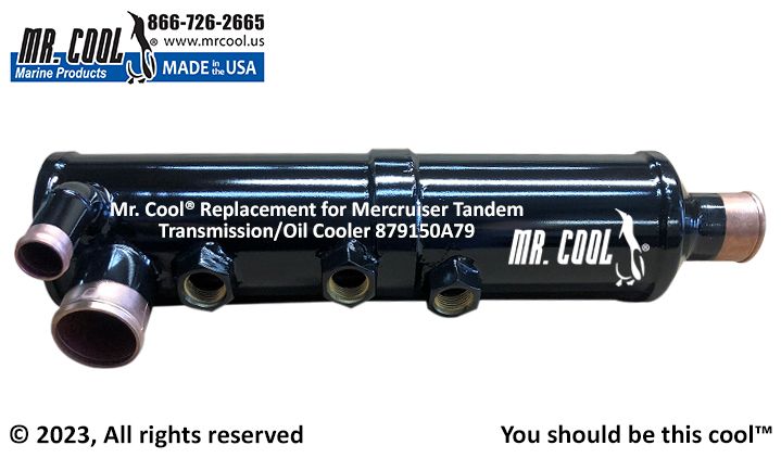 Cummins - Mercruiser 879150A79 Zeus 3000 Vertical Transmission Oil Cooler Replacement