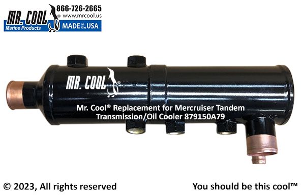 Cummins - Mercruiser 879150A79 Zeus 3000 Vertical Transmission Oil Cooler Replacement