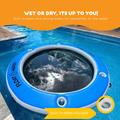 Float Haven 2.4M Sea Pool - Large Round Inflatable Floating Island & Water Hammock