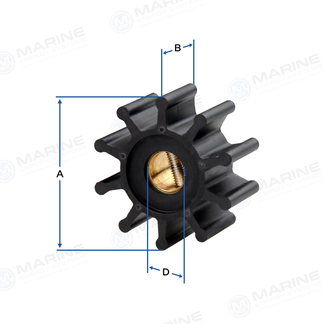 AN 2043 IMPELLER Replaces 09-806B / 9979 / 4528-0001 / 104211-42070