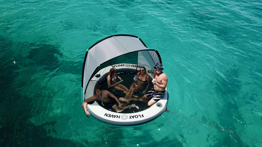 Float Haven Shade Haven - Portable Shade Canopy for Floating Island