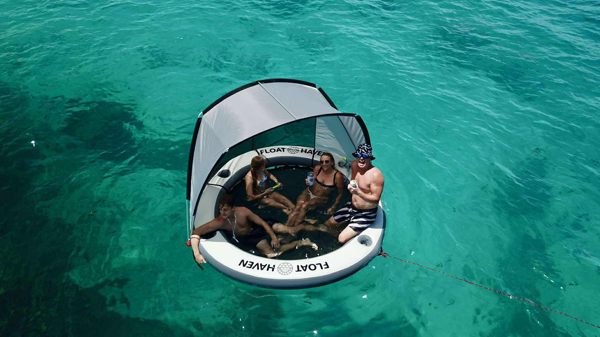 Float Haven Shade Haven - Portable Shade Canopy for Floating Island