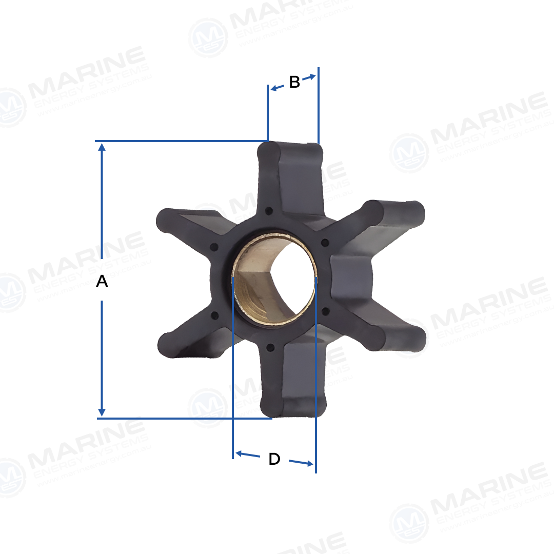 AN 5411 Replaces-Jabsco 09-1077B-9 Reverso 360010 Nitrile