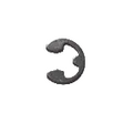 CIRCLIP SS ext. 25"x.7mm, 6.4mmx.7mm Snap ring AN 180