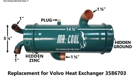 3586703 Volvo Heat Exchanger KAD32, 861091