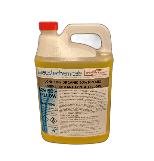 Yellow Marine Coolant AC9-50 VCS (Volvo Spec) PREMIX 5 Litre