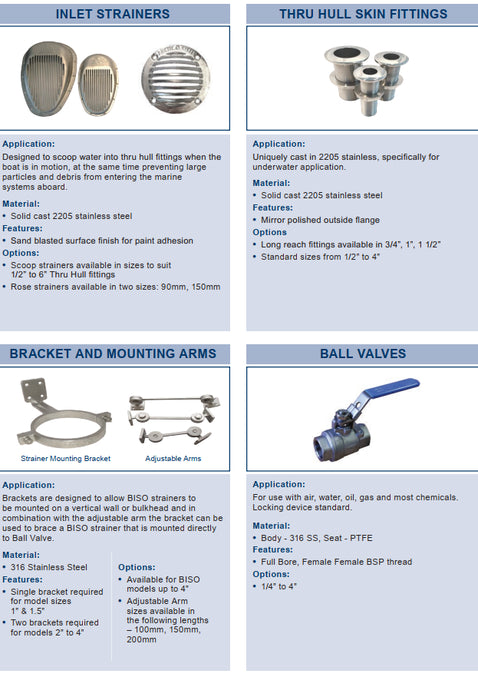Water Strainer WS-BISO-150-S-A