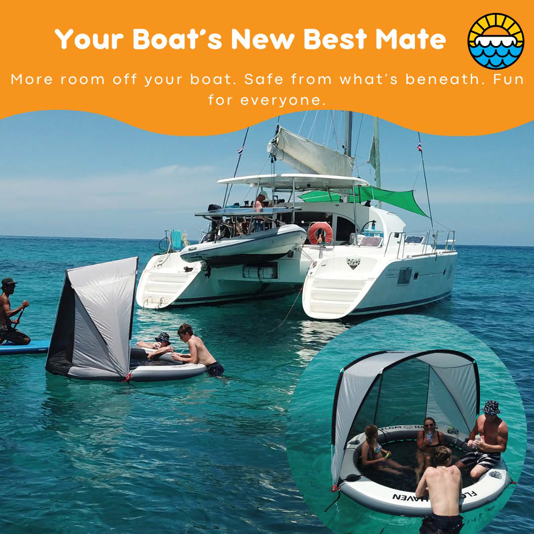Float Haven Shade Haven - Portable Shade Canopy for Floating Island