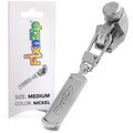 FixnZip Medium Nickel Zipper Repair Slider - Sizes 5-7