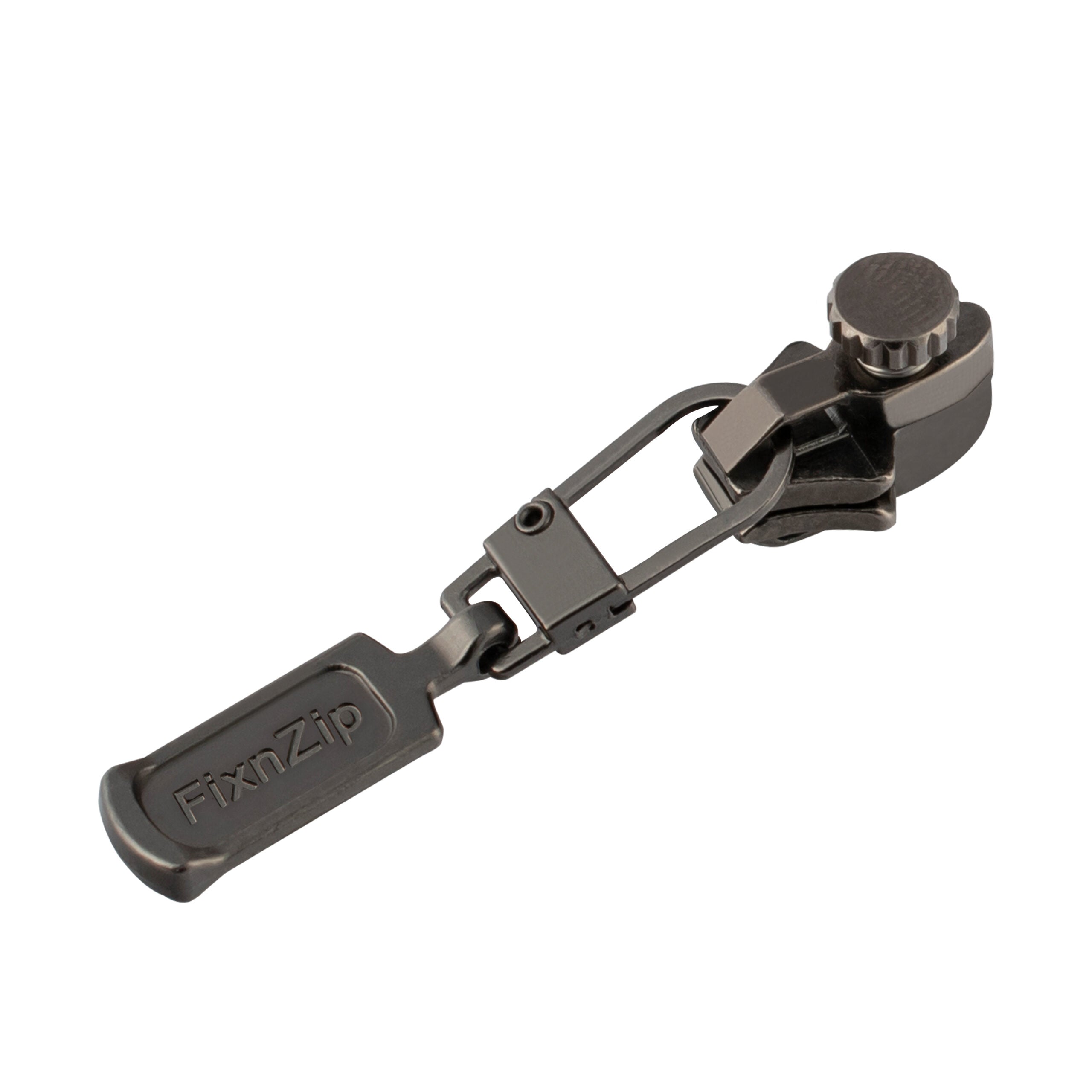 FixnZip Small Graphite (Grey) Nickel Zipper Repair Slider - Sizes 1-4