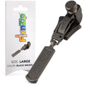 FixnZip Large Graphite (Grey) Nickel Zipper Repair Slider - Sizes 8-10