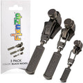 FixnZip 3 Pack Graphite (Grey) Nickel Zipper Repair Sliders (S, M, L)