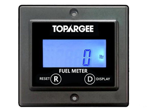 Topargee Flush Mount - High Flow Fuel Meter (Totaliser)