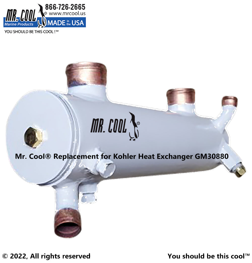 Kohler 9/10, 23/27 Heat Exchanger GM30880 Replacement Part 229058