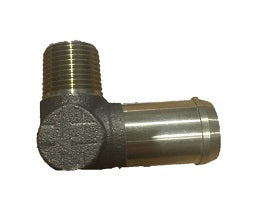 Yanmar  124070-13300 Threaded Hose Fitting Replacement used with  128370-13600 elbow