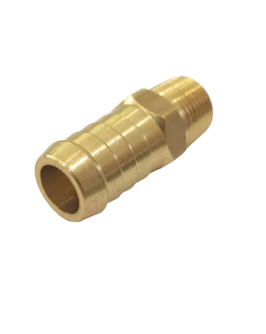 Brass Hose Tail 3/8" BSPT x 5/8" (16mm) Hose Barb