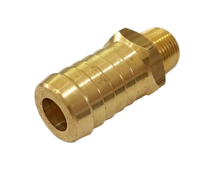 Brass Hose Tail 3/8" BSPT x 3/4" (19mm) Hose Barb