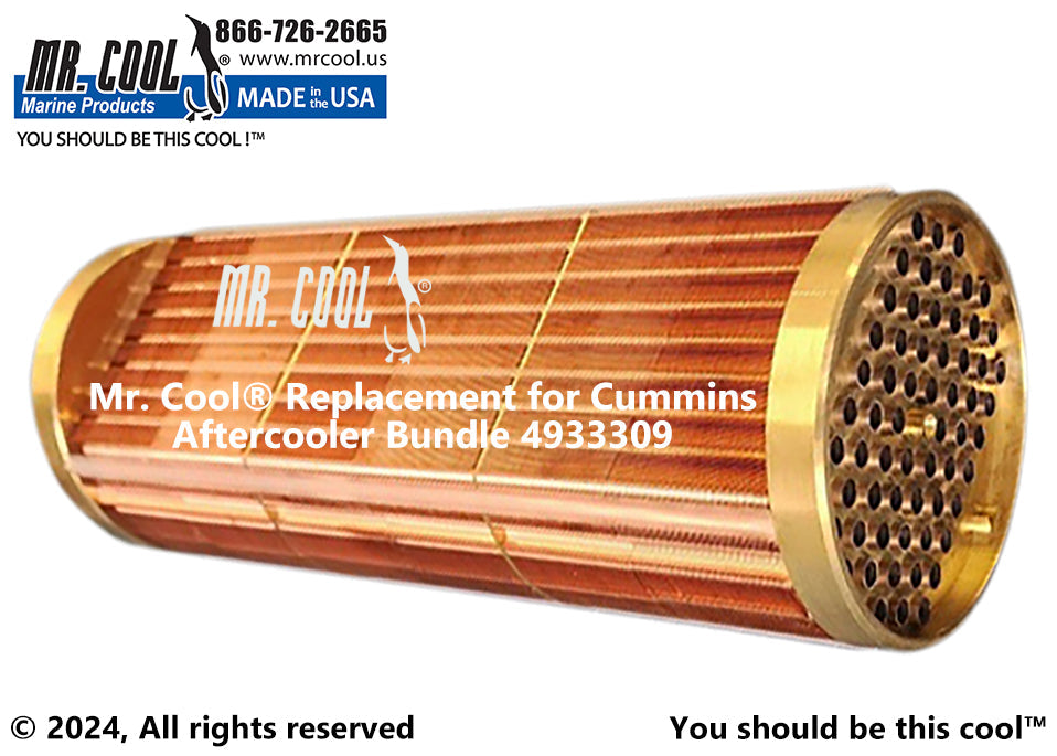 Cummins 5.9L B Series Aftercooler Bundle, 4933306 3977272 4933309 Replacement