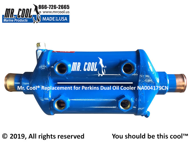 Perkins 4.236 Dual Oil Cooler NA000282 NA004179CN Replacement