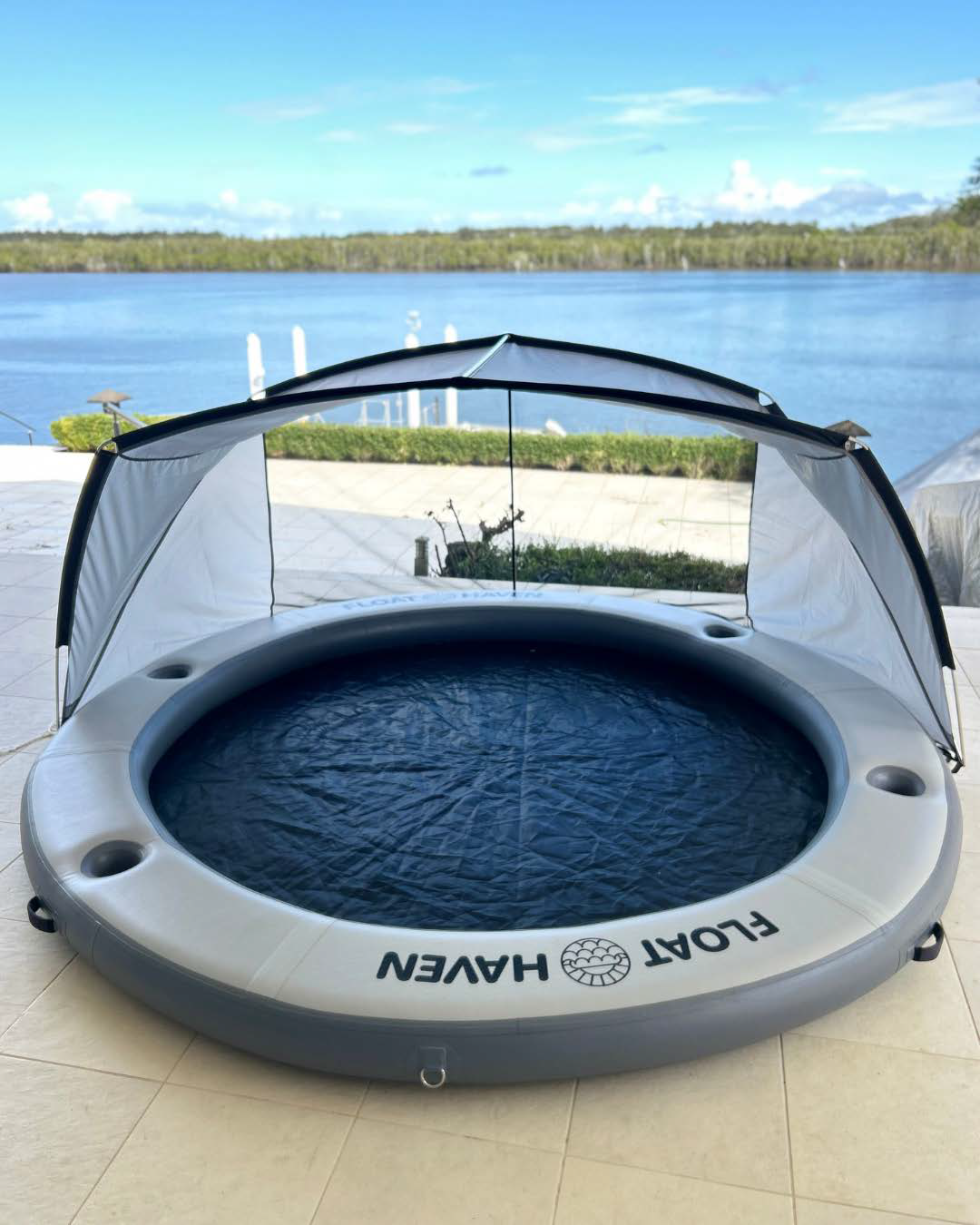 Float Haven Shade Haven - Portable Shade Canopy for Floating Island