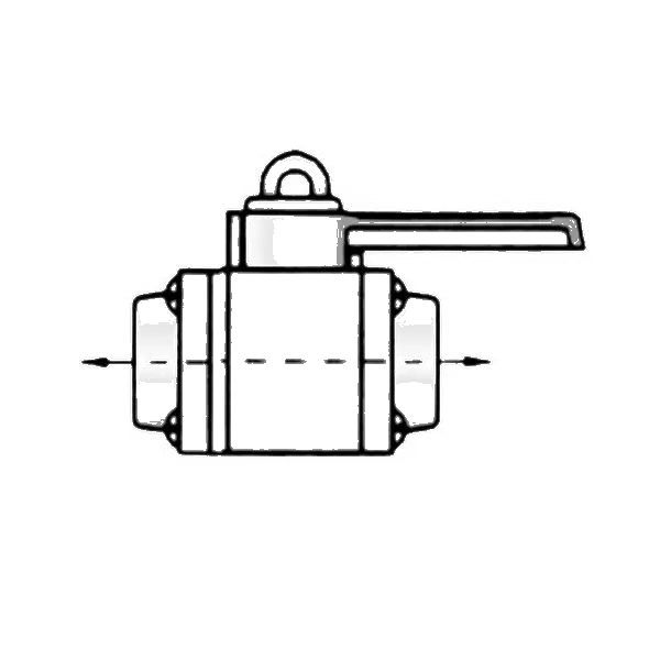 1 inch Valve Inline Female Thread Base with Female Thread Top