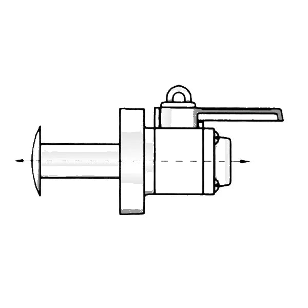 1 inch Valve Seacock Flush, Screened Thru-Hull with Female Thread Top