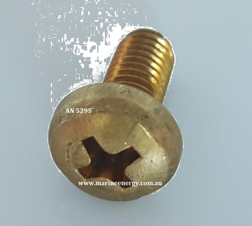 AN 5395 - Screw M 5x10 UNI 7687 - BRASS